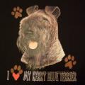 KERRY BLUE TERRIER 1 -potisk na tričko , polštářek