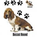 BASET -BASSET HOUND 2 , na tričku,polštářku