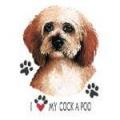 COCKAPOO, potisk na tričko,polštářek