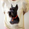 KNÍRAČ -SCHNAUZER , potisk na tričko, polštářek 2
