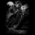 PES BIKER - motiv na tričko